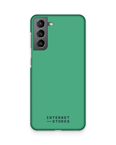 ISG Neon Green Hard Shell Phone Case Samsung Galaxy S21 Plus