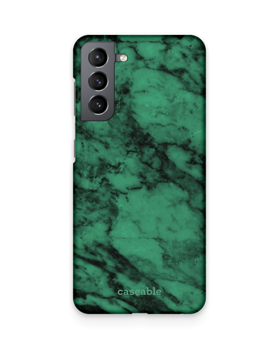 Green Marble Hard Shell Phone Case Samsung Galaxy S21 Plus