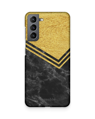 Gold Marble Hard Shell Phone Case Samsung Galaxy S21 Plus