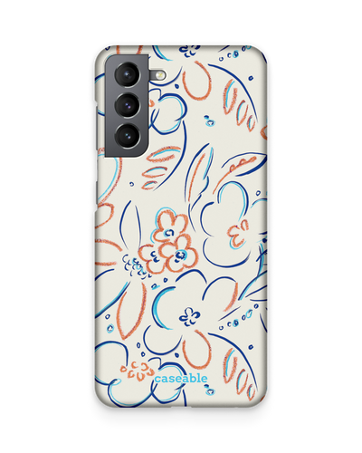 Bloom Doodles Hard Shell Phone Case Samsung Galaxy S21 Plus