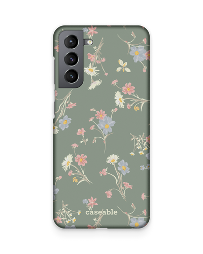 Wild Flower Sprigs Hard Shell Phone Case Samsung Galaxy S21 Plus