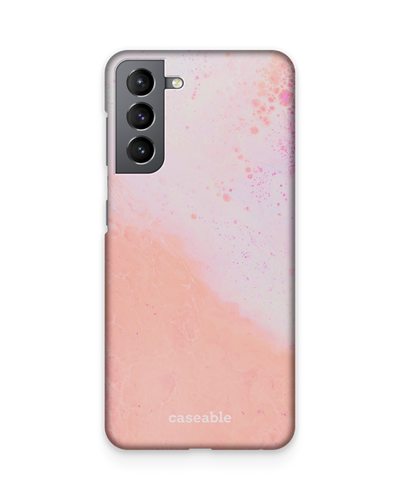 Peaches & Cream Marble Hard Shell Phone Case Samsung Galaxy S21 Plus