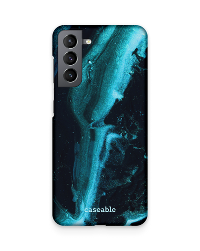 Deep Turquoise Sparkle Hard Shell Phone Case Samsung Galaxy S21 Plus