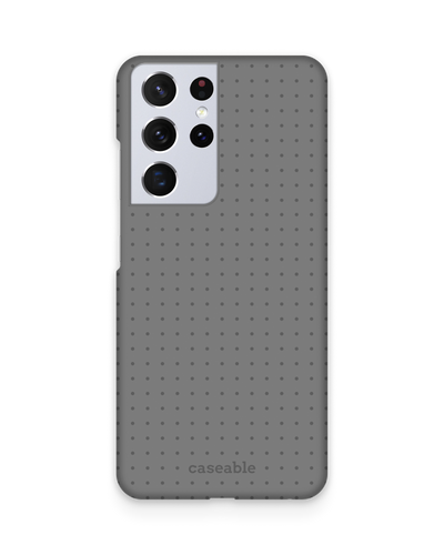 Dot Grid Grey Hard Shell Phone Case Samsung Galaxy S21 Ultra