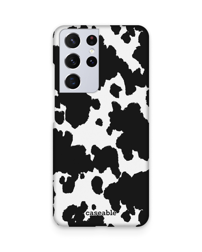 Cow Print Hard Shell Phone Case Samsung Galaxy S21 Ultra