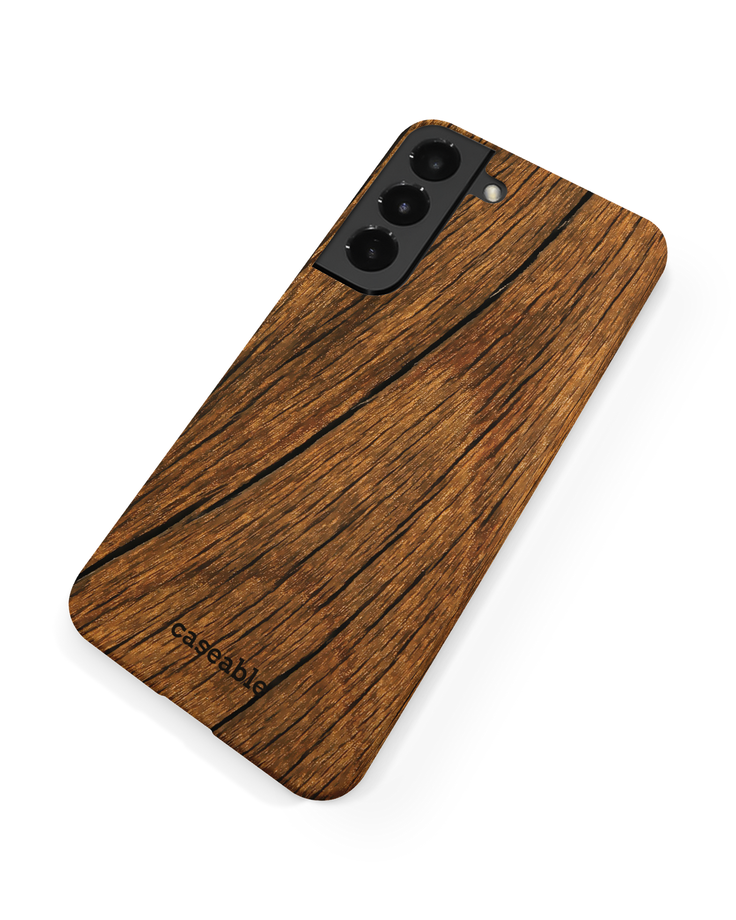 Wood Hard Shell Phone Case Samsung Galaxy S22 Plus 5G: Back View