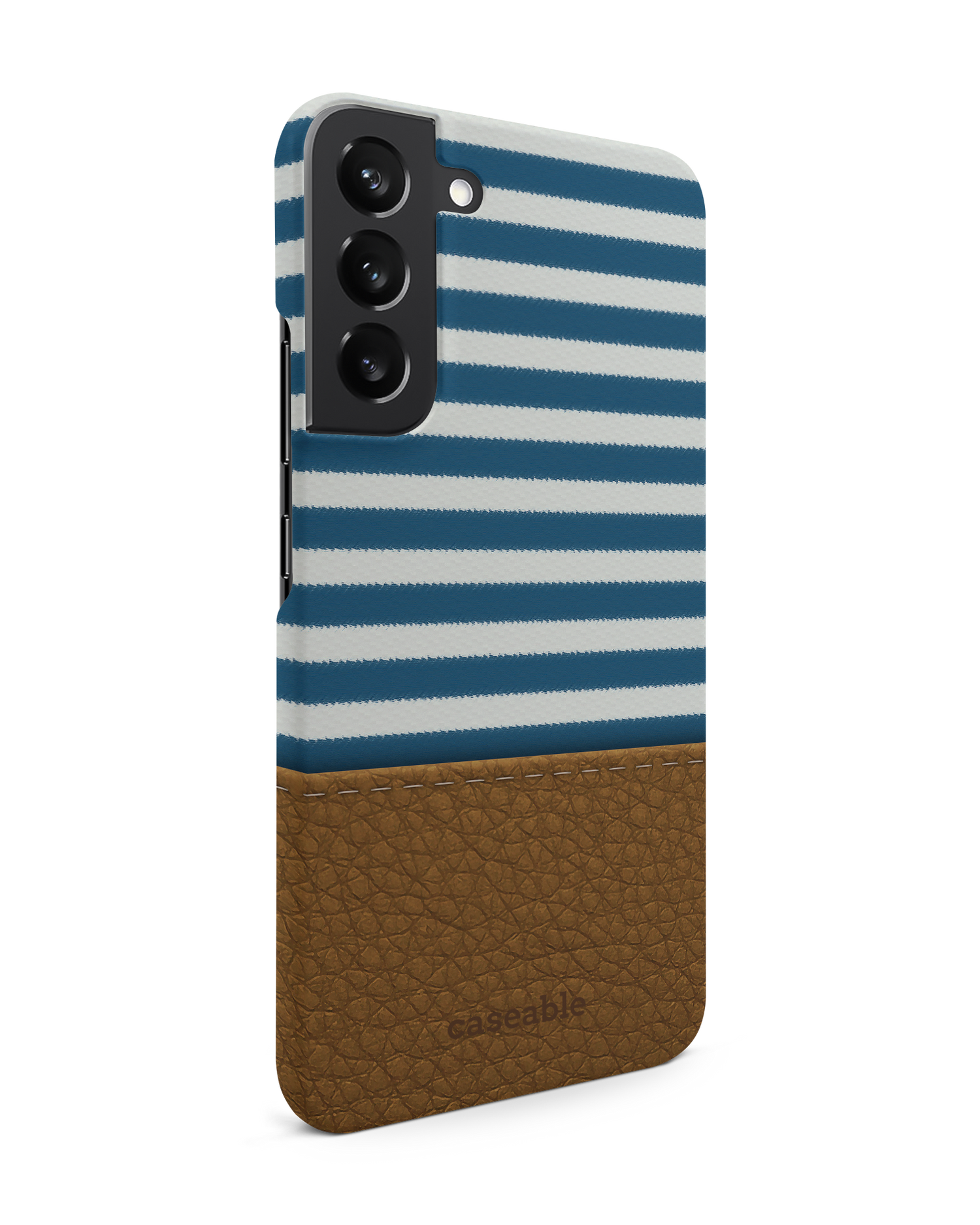 Nautical Hard Shell Phone Case Samsung Galaxy S22 Plus 5G: View from the left side