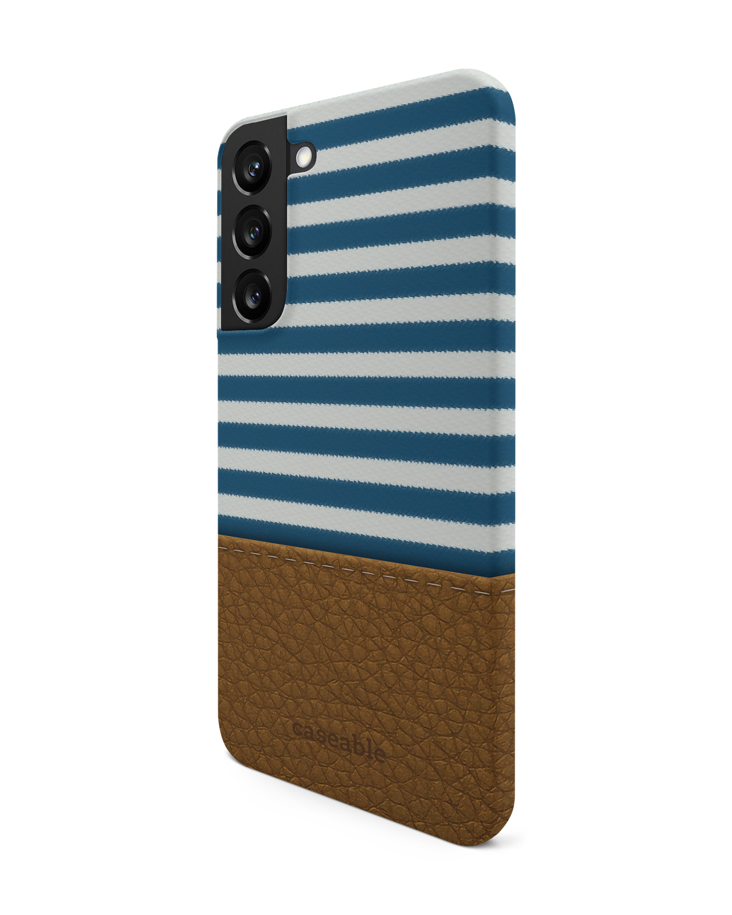 Nautical Hard Shell Phone Case Samsung Galaxy S22 Plus 5G: View from the right side