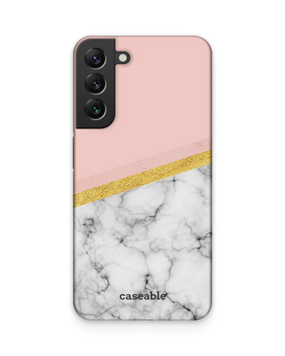 Marble Slice Hard Shell Phone Case Samsung Galaxy S22 Plus 5G