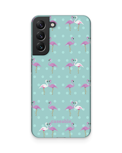 Two Flamingos Hard Shell Phone Case Samsung Galaxy S22 Plus 5G