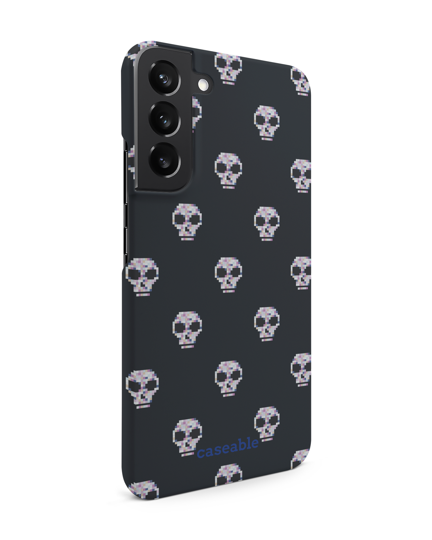 Digital Skulls Hard Shell Phone Case Samsung Galaxy S22 Plus 5G: View from the left side