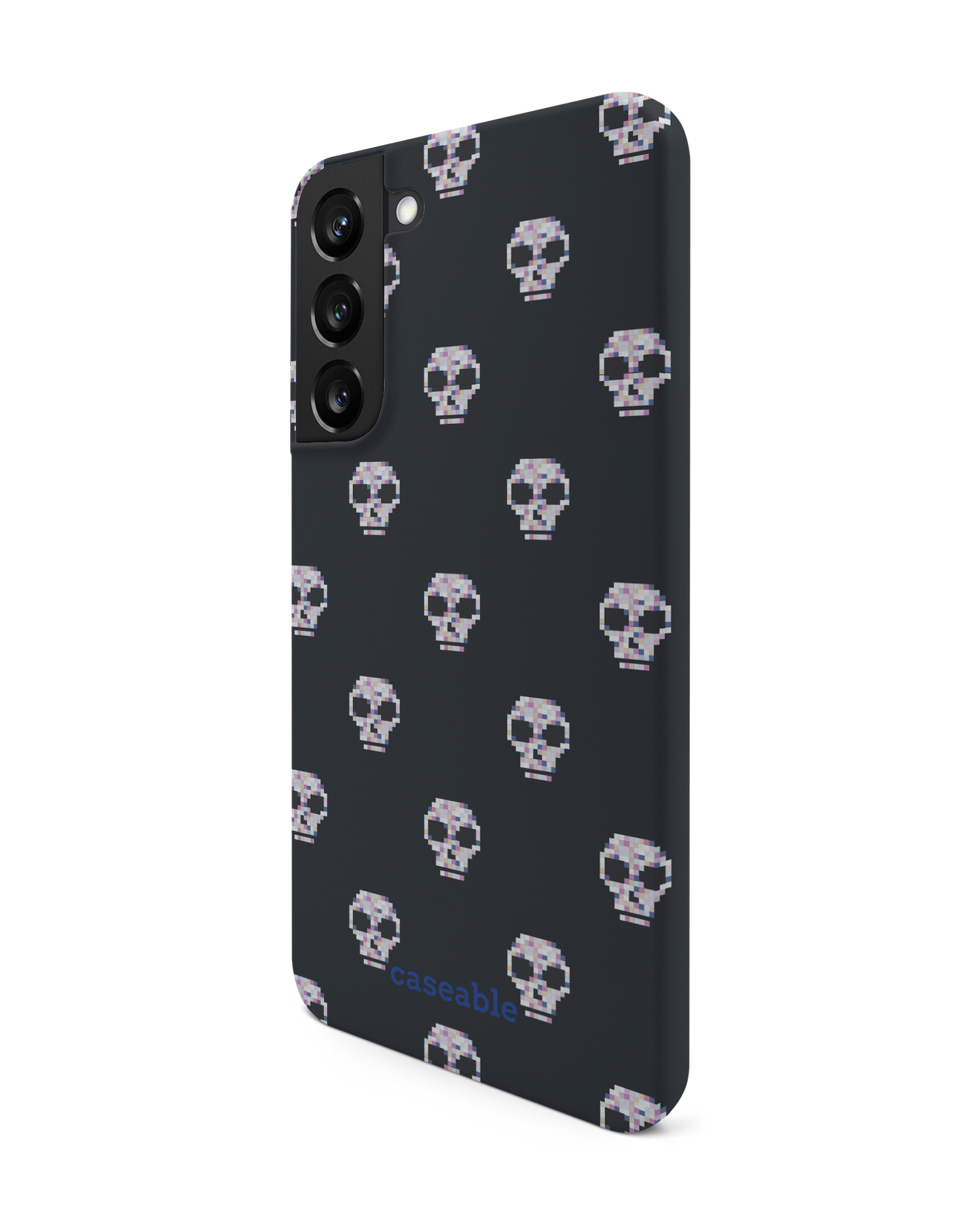 Digital Skulls Hard Shell Phone Case Samsung Galaxy S22 Plus 5G: View from the right side