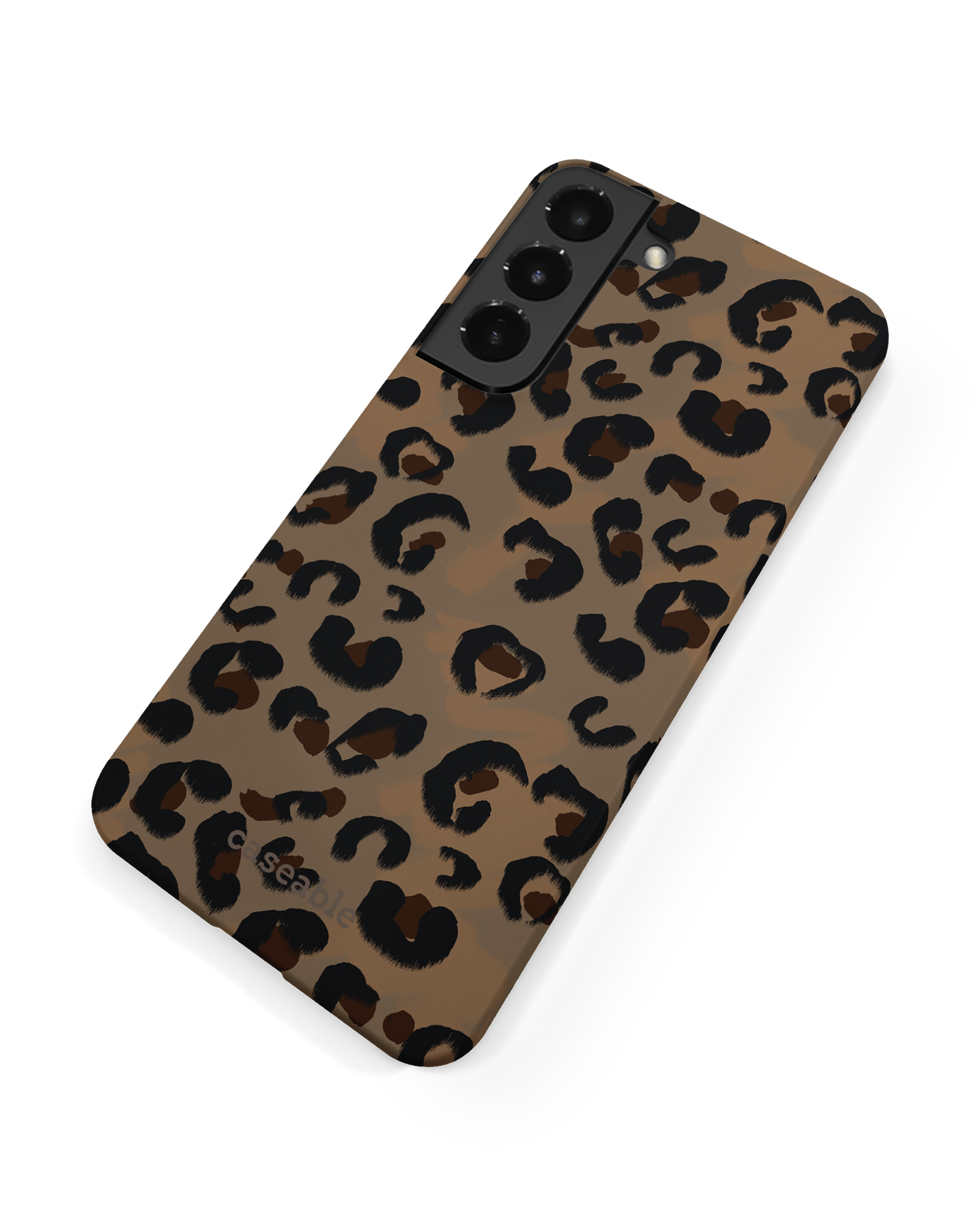 Leopard Repeat Hard Shell Phone Case Samsung Galaxy S22 Plus 5G: Back View