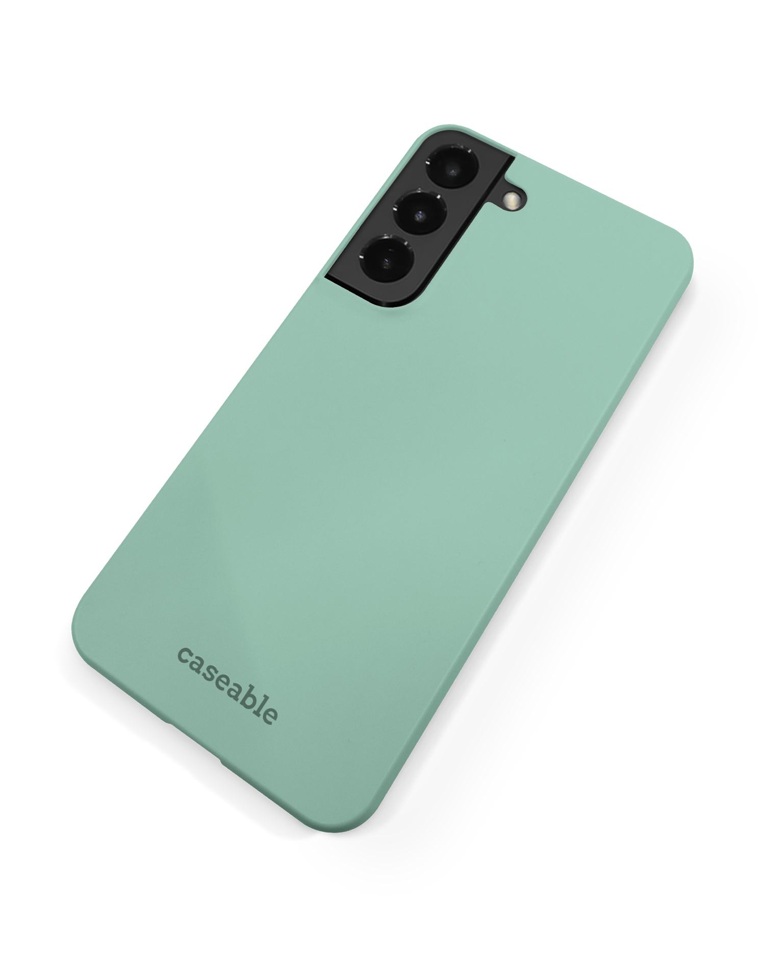 LIGHT GREEN Hard Shell Phone Case Samsung Galaxy S22 Plus 5G: Back View