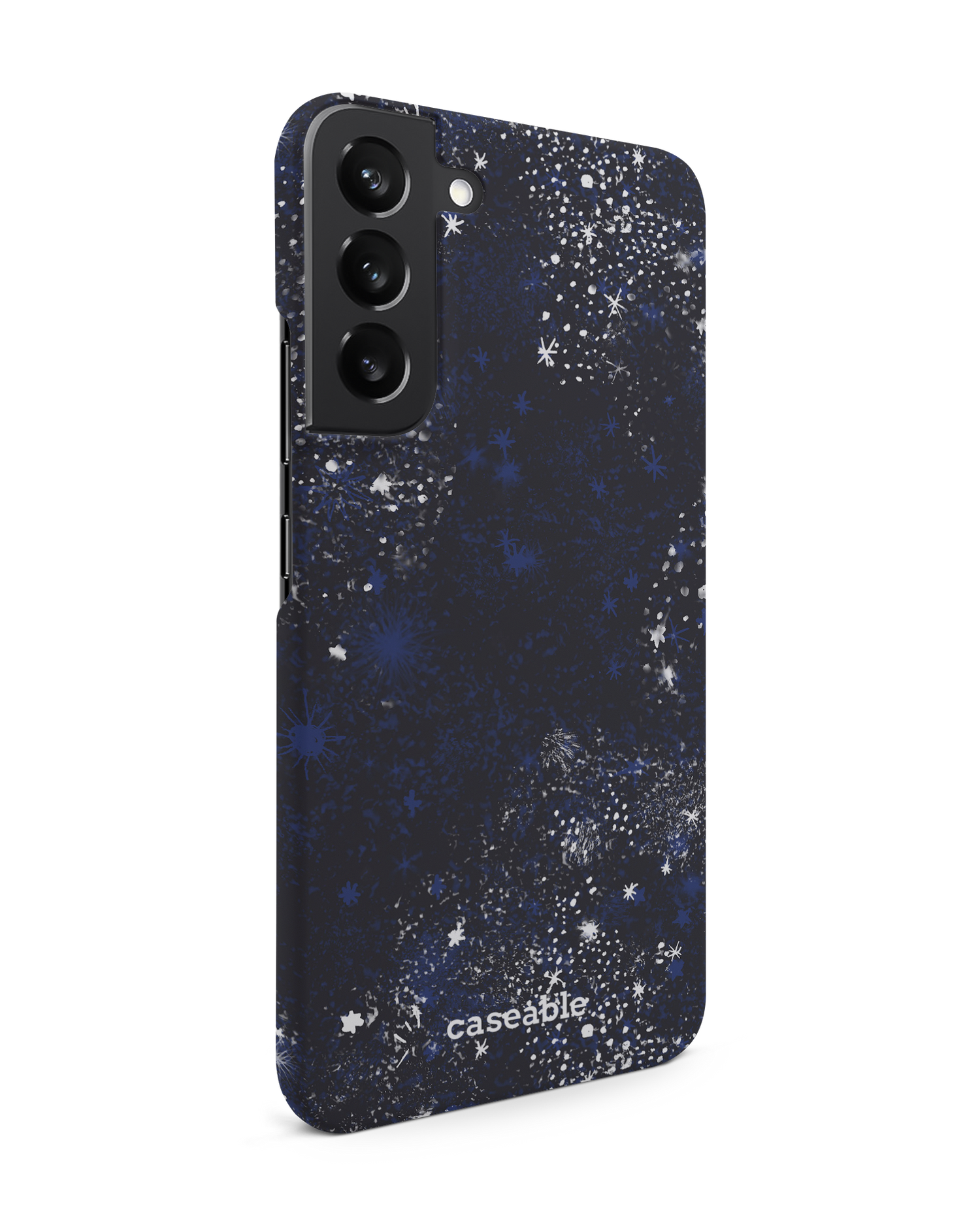 Starry Night Sky Hard Shell Phone Case Samsung Galaxy S22 Plus 5G: View from the left side