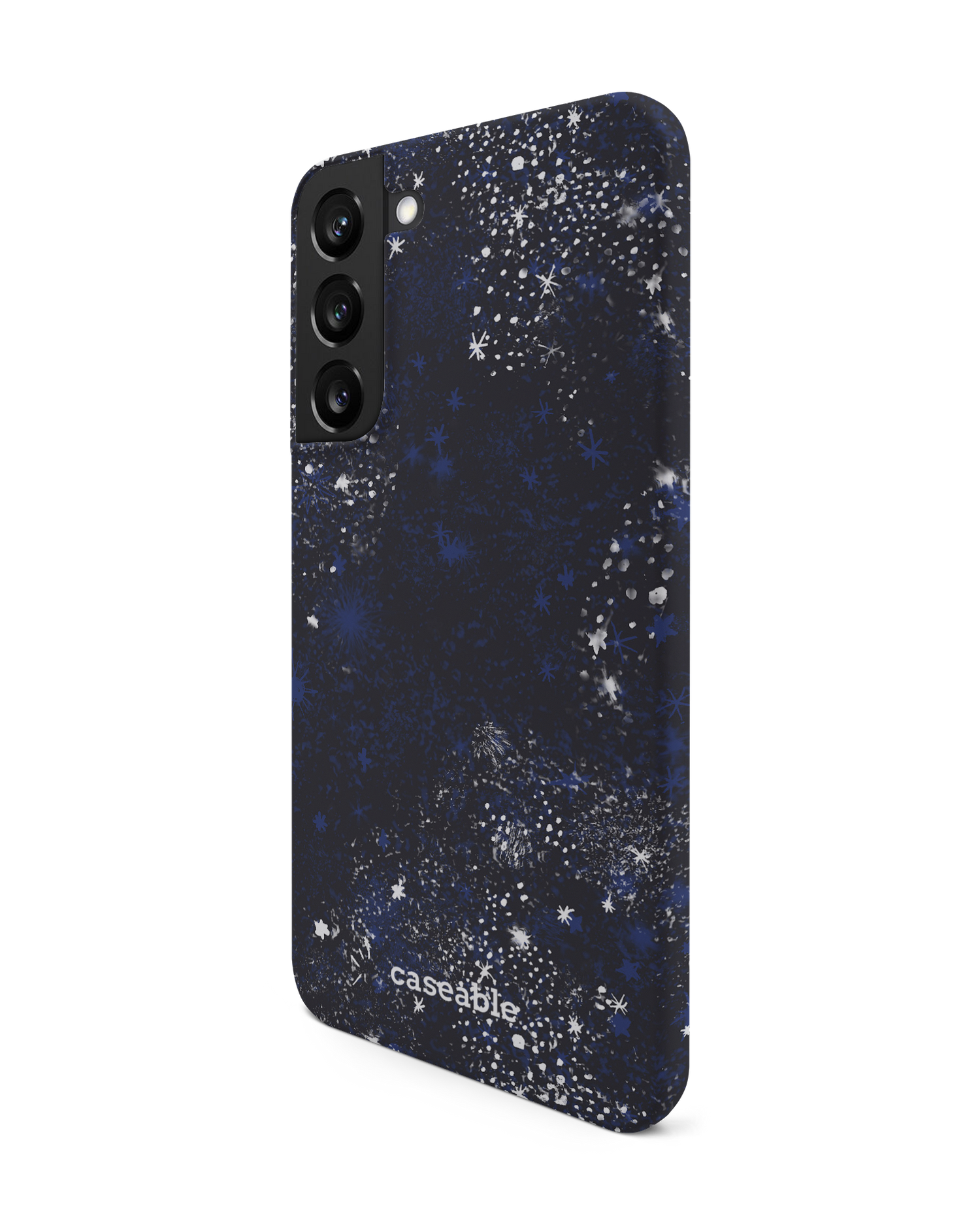 Starry Night Sky Hard Shell Phone Case Samsung Galaxy S22 Plus 5G: View from the right side