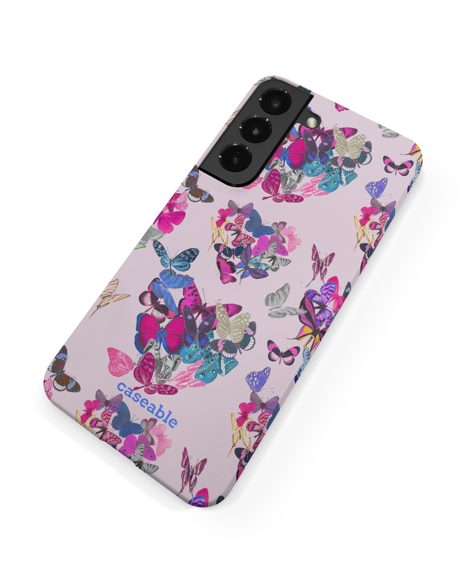 Butterfly Love Hard Shell Phone Case Samsung Galaxy S22 Plus 5G: Back View