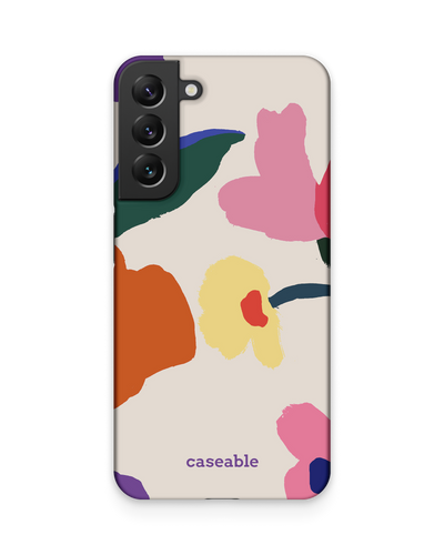Handpainted Blooms Hard Shell Phone Case Samsung Galaxy S22 Plus 5G