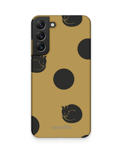 Polka Cats Hard Shell Phone Case Samsung Galaxy S22 Plus 5G