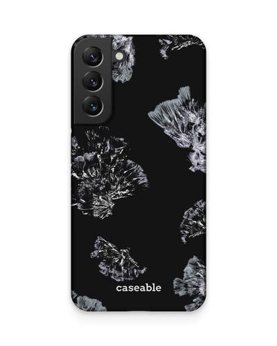 Silver Petals Hard Shell Phone Case Samsung Galaxy S22 Plus 5G