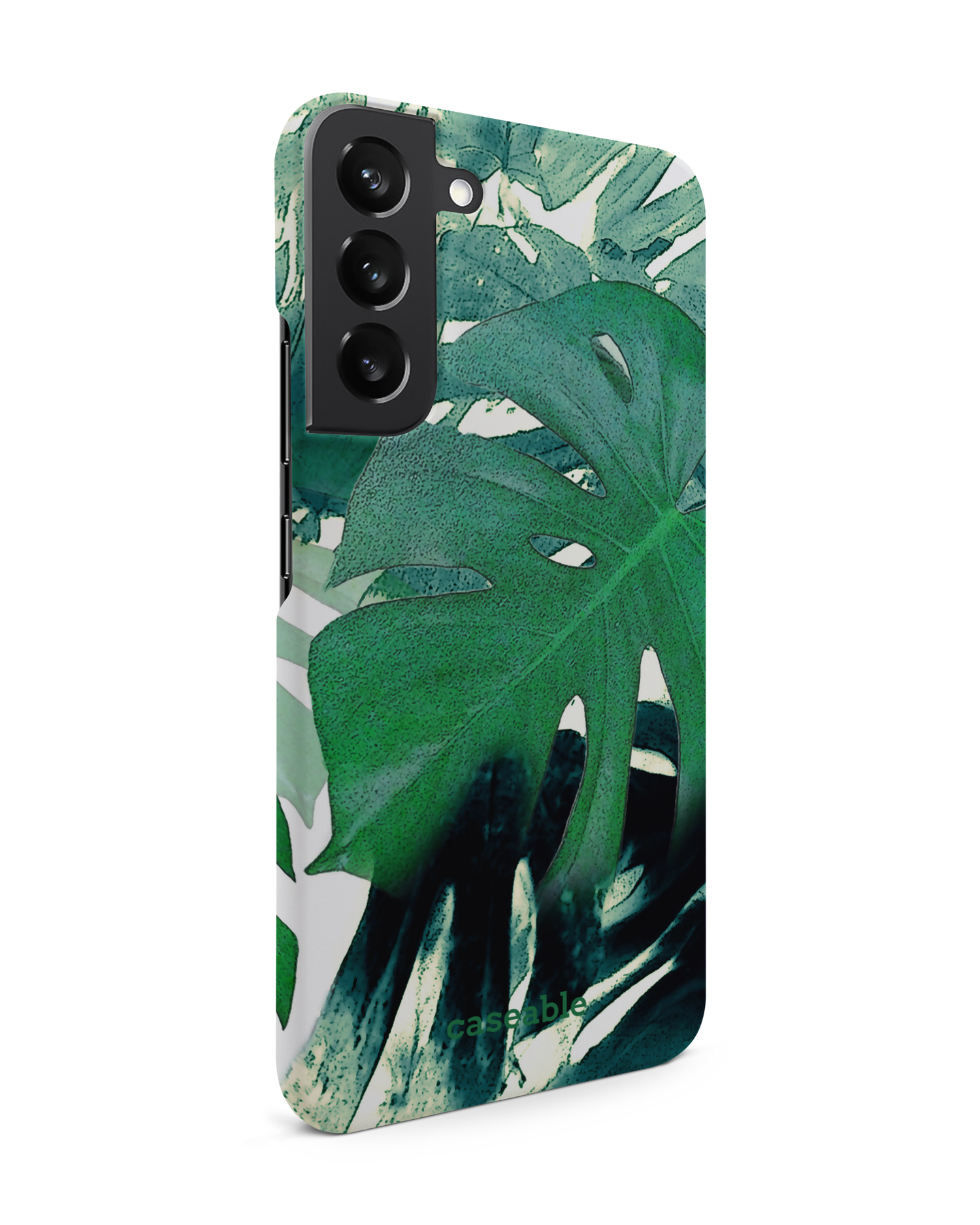 Saturated Plants Hard Shell Phone Case Samsung Galaxy S22 Plus 5G: View from the left side