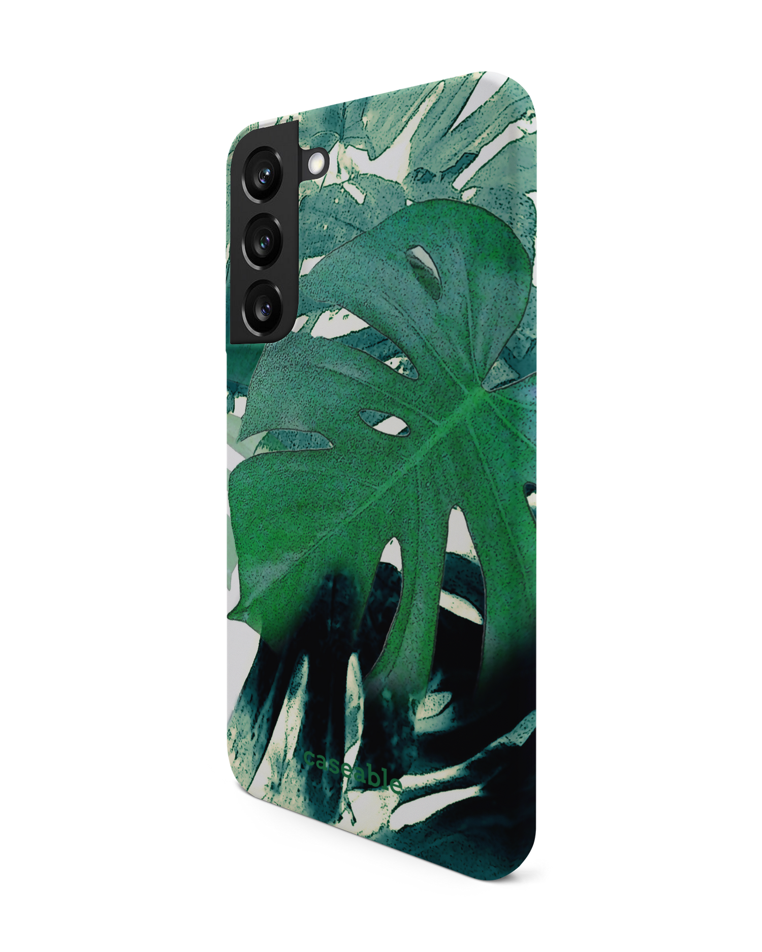 Saturated Plants Hard Shell Phone Case Samsung Galaxy S22 Plus 5G: View from the right side