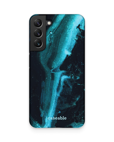Deep Turquoise Sparkle Hard Shell Phone Case Samsung Galaxy S22 Plus 5G