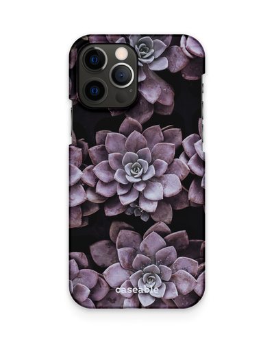 Purple Succulents Hard Shell Phone Case Apple iPhone 12 Pro Max