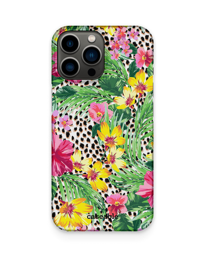 Tropical Cheetah Hard Shell Phone Case Apple iPhone 13 Pro Max