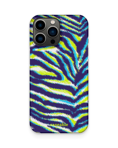 Neon Zebra Hard Shell Phone Case Apple iPhone 13 Pro Max
