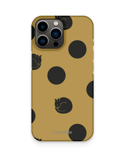 Polka Cats Hard Shell Phone Case Apple iPhone 13 Pro Max