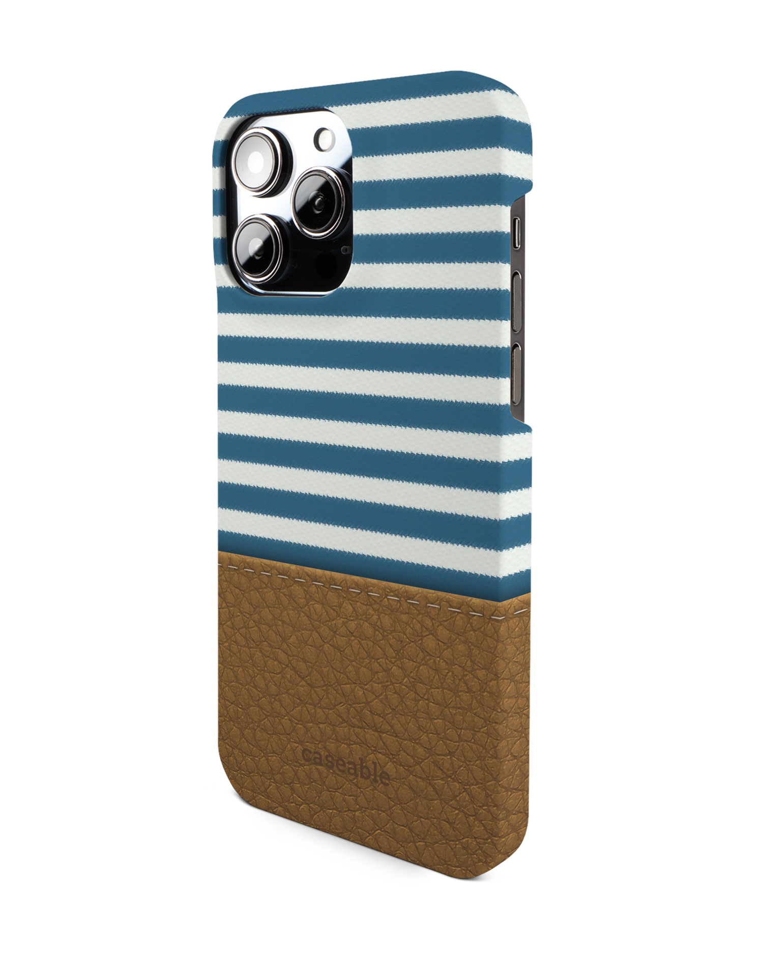 Nautical Hard Shell Phone Case for Apple iPhone 14 Pro Max: View from the right side