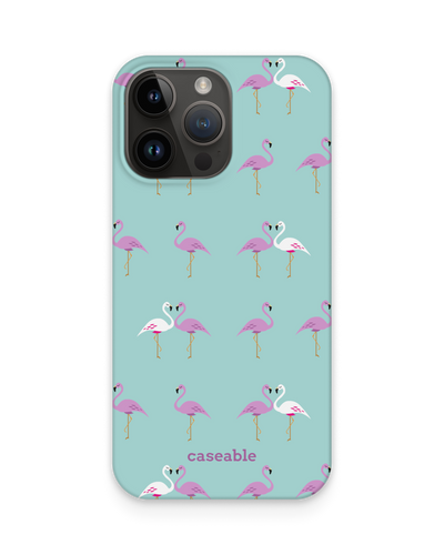 Two Flamingos Hard Shell Phone Case for Apple iPhone 15 Pro Max