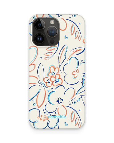 Bloom Doodles Hard Shell Phone Case for Apple iPhone 15 Pro Max