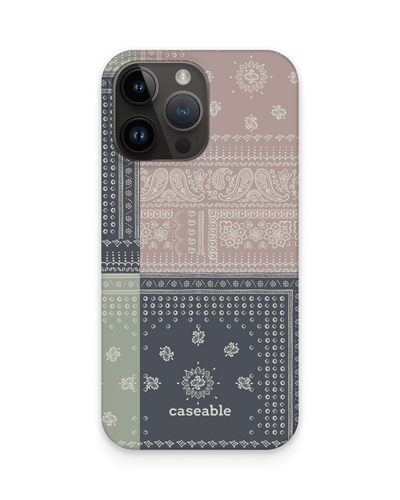 Bandana Patchwork Hard Shell Phone Case for Apple iPhone 15 Pro Max