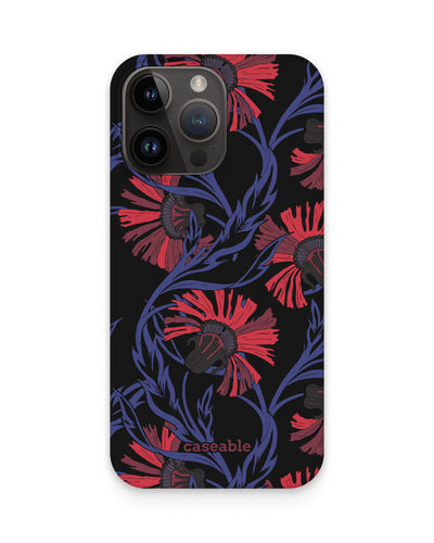 Midnight Floral Hard Shell Phone Case for Apple iPhone 15 Pro Max