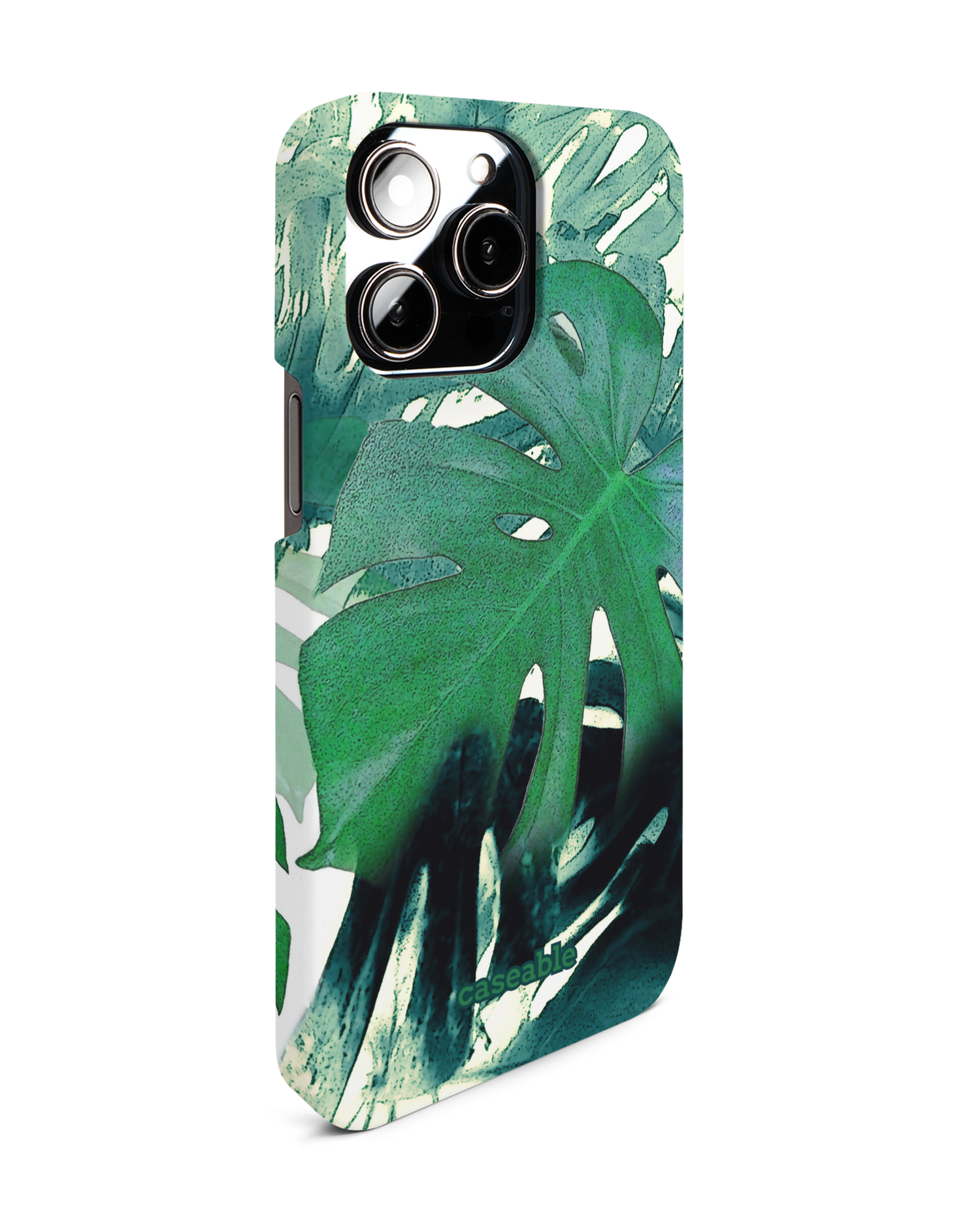 Saturated Plants Hard Shell Phone Case for Apple iPhone 14 Pro Max: View from the left side