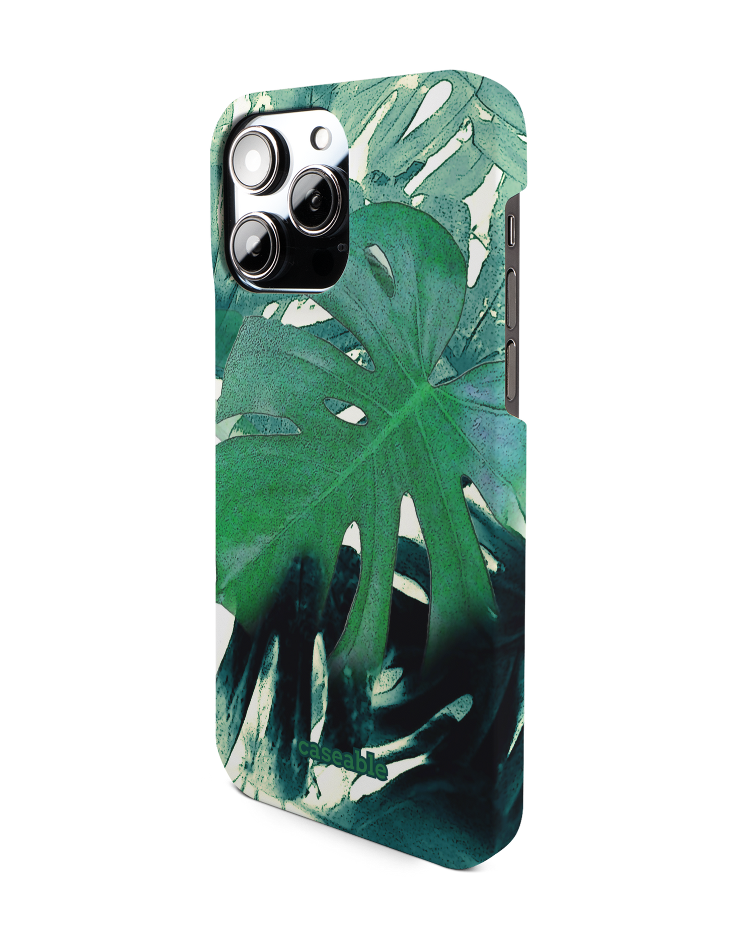 Saturated Plants Hard Shell Phone Case for Apple iPhone 14 Pro Max: View from the right side