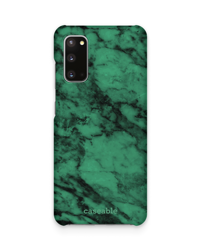 Green Marble Hard Shell Phone Case Samsung Galaxy S20