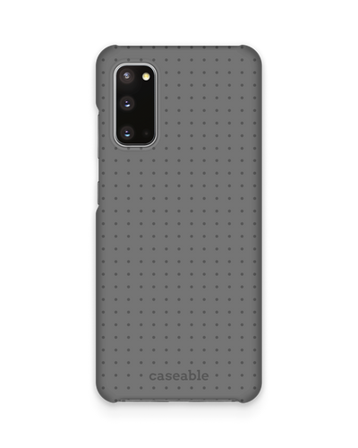 Dot Grid Grey Hard Shell Phone Case Samsung Galaxy S20