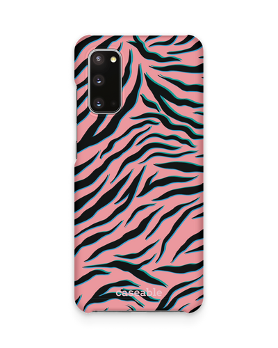 Pink Zebra Hard Shell Phone Case Samsung Galaxy S20