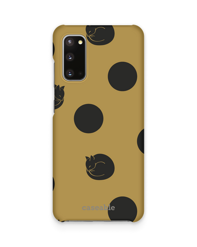 Polka Cats Hard Shell Phone Case Samsung Galaxy S20