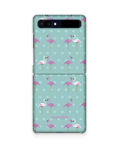 Two Flamingos Hard Shell Phone Case Samsung Galaxy Z Flip