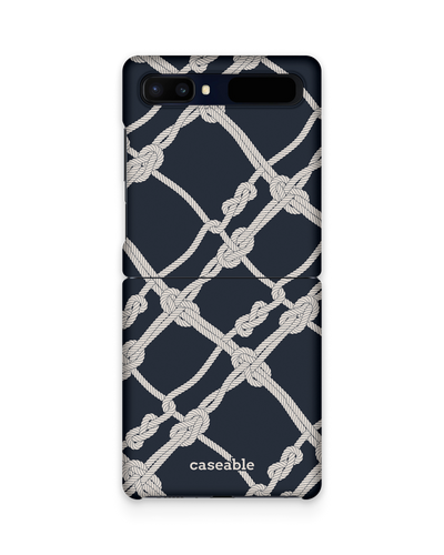 Nautical Knots Hard Shell Phone Case Samsung Galaxy Z Flip