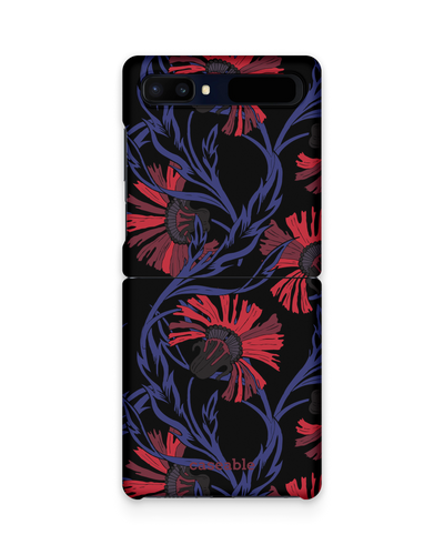 Midnight Floral Hard Shell Phone Case Samsung Galaxy Z Flip
