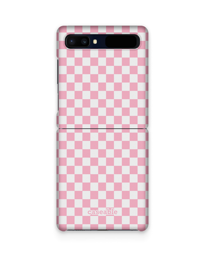 Pink Checkerboard Hard Shell Phone Case Samsung Galaxy Z Flip
