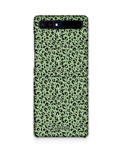 Mint Leopard Hard Shell Phone Case Samsung Galaxy Z Flip