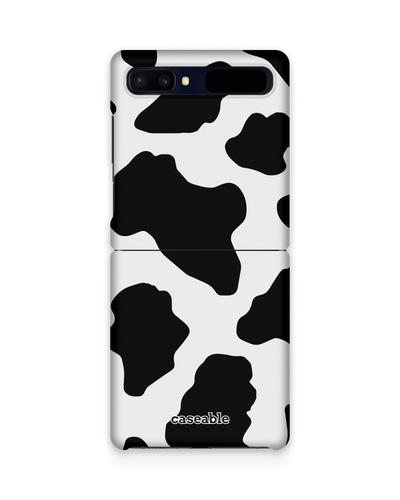 Cow Print 2 Hard Shell Phone Case Samsung Galaxy Z Flip
