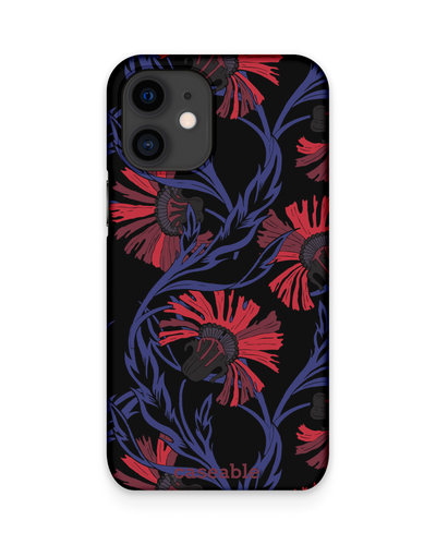 Midnight Floral Hard Shell Phone Case Apple iPhone 12 mini