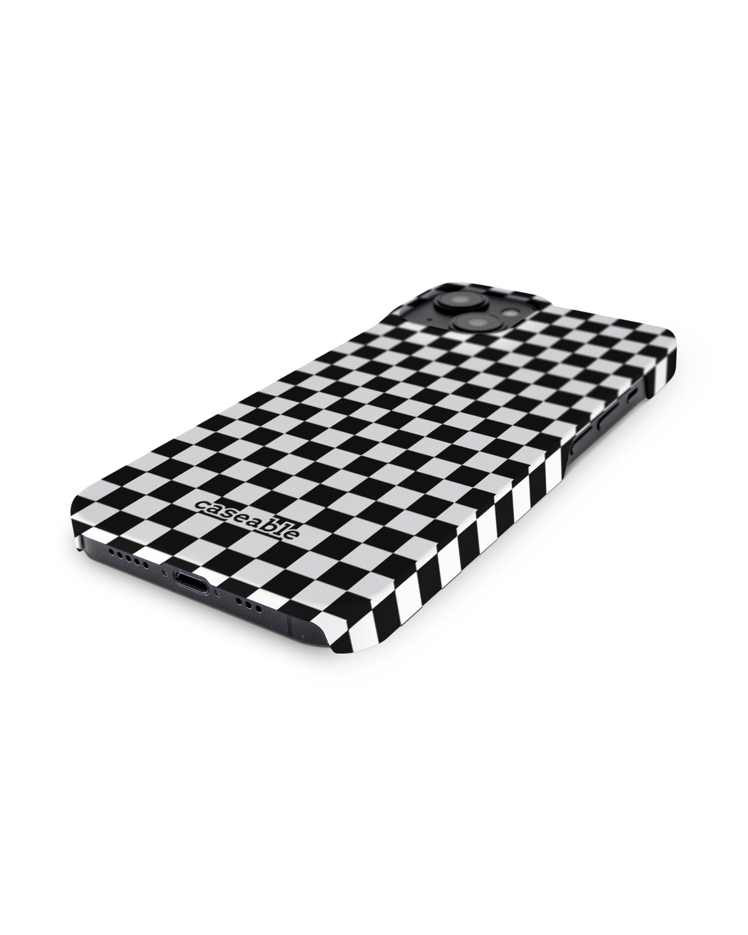 Squares Hard Shell Phone Case for Apple iPhone 14: Lying